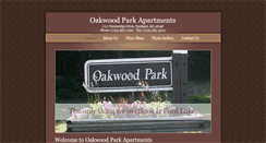 Desktop Screenshot of oakwoodparkapartments.com